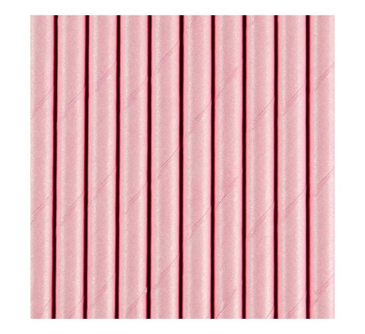 Light Pink Paper Straws