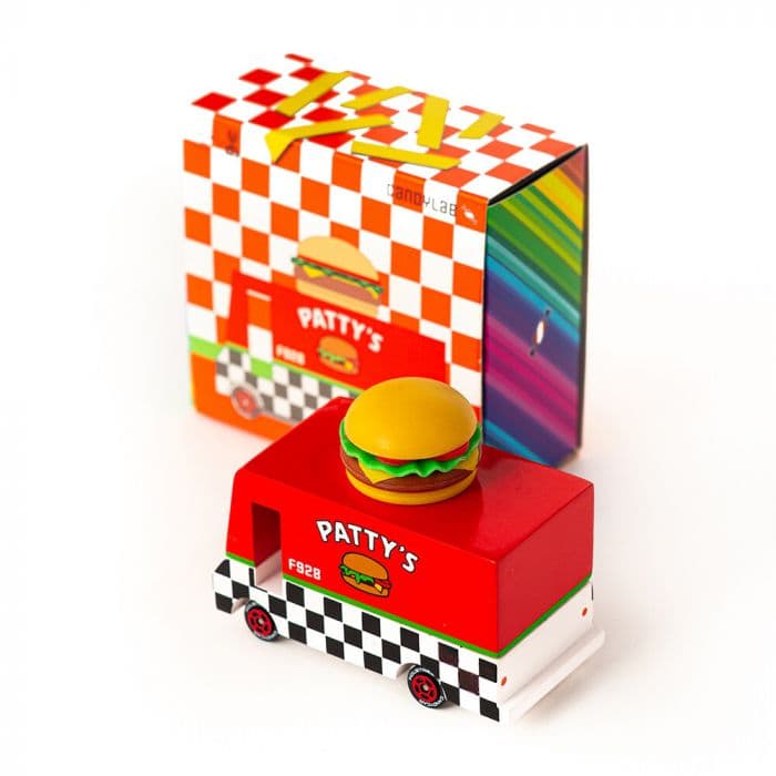 Candylab - Hamburger Candyvan Wooden Toy Car
